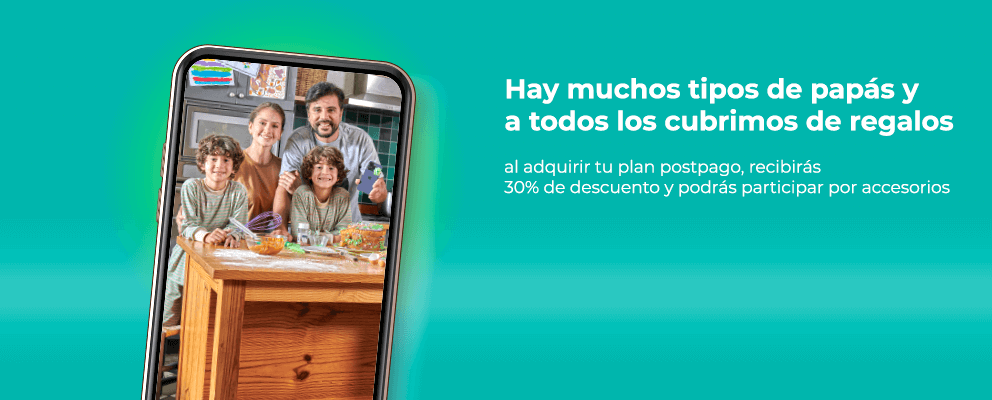 Este Día del Padre al adquirir un plan kölbi postpago obtendrás grandes beneficios