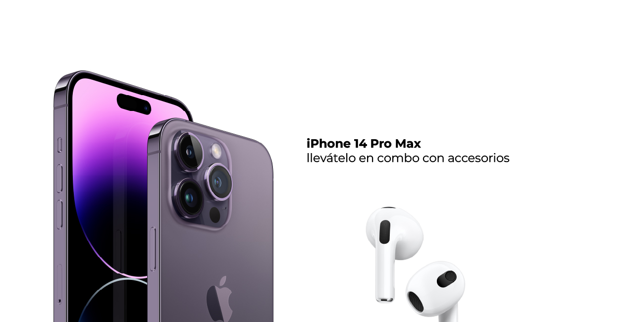iPhone 14 Pro Max llevátelo en combo con accesorios