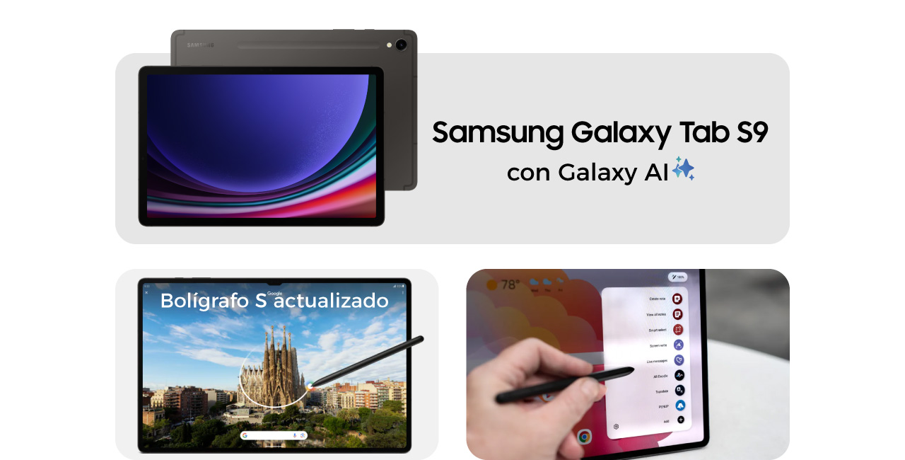 Galaxy Tab S9 con Galaxy AI