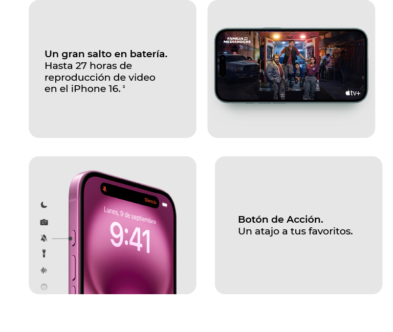 iPhone 16 Plus con botón de acción, un atajo a tus favoritos
