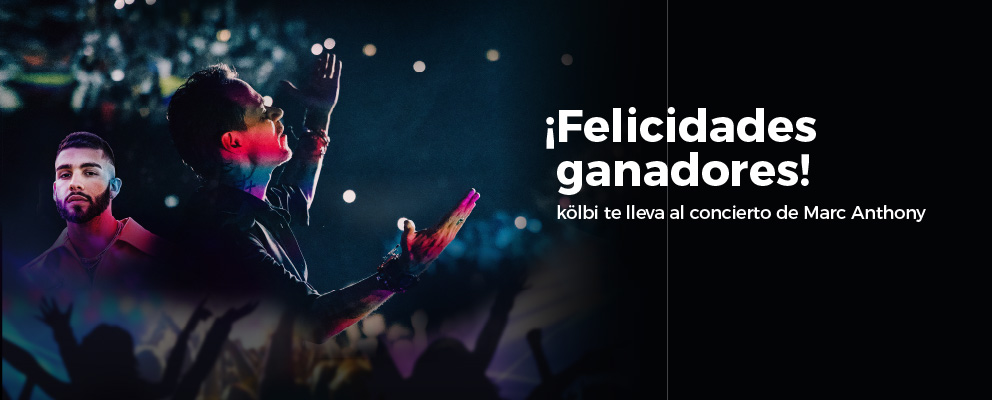 anadores promoción "kölbi te lleva al concierto de Marc Anthony"