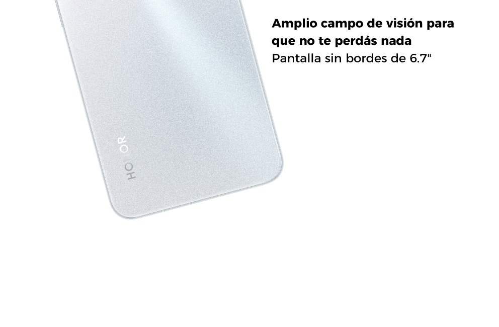 Pantalla sin bordes de 6.7" 