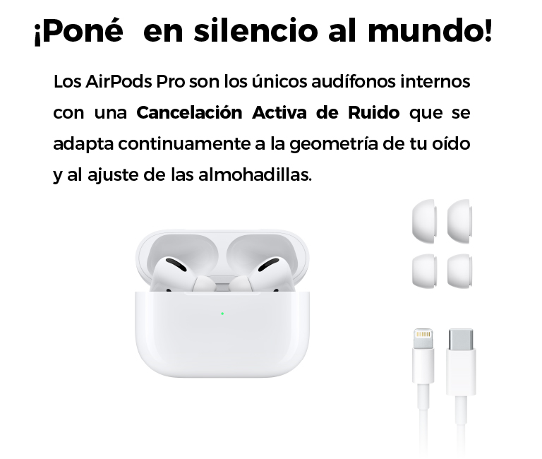 Son los únicos audífonos internos con una Cancelación Activa de Ruido