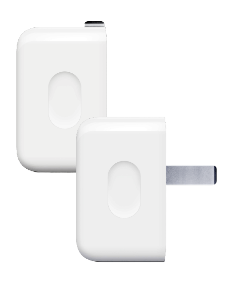 Apple Adaptador Dinamico 40W vista lateral