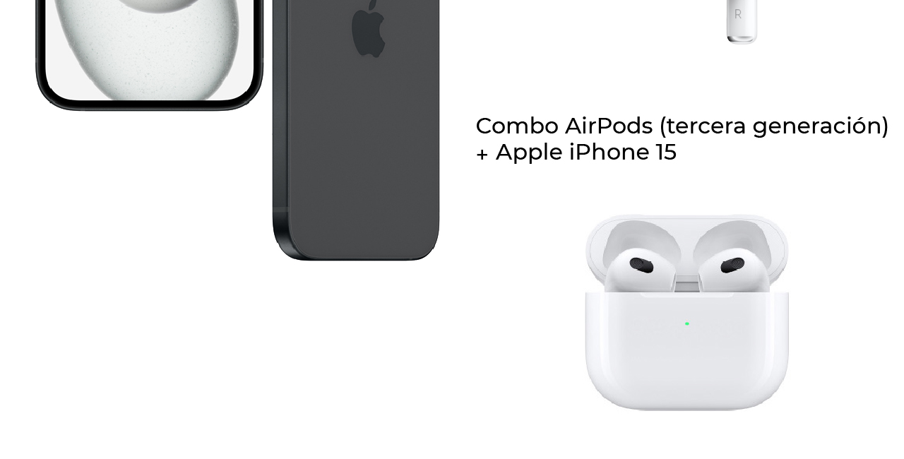 iPhone 15 con vidrio resistente y pantalla de 6,1 pulgadas