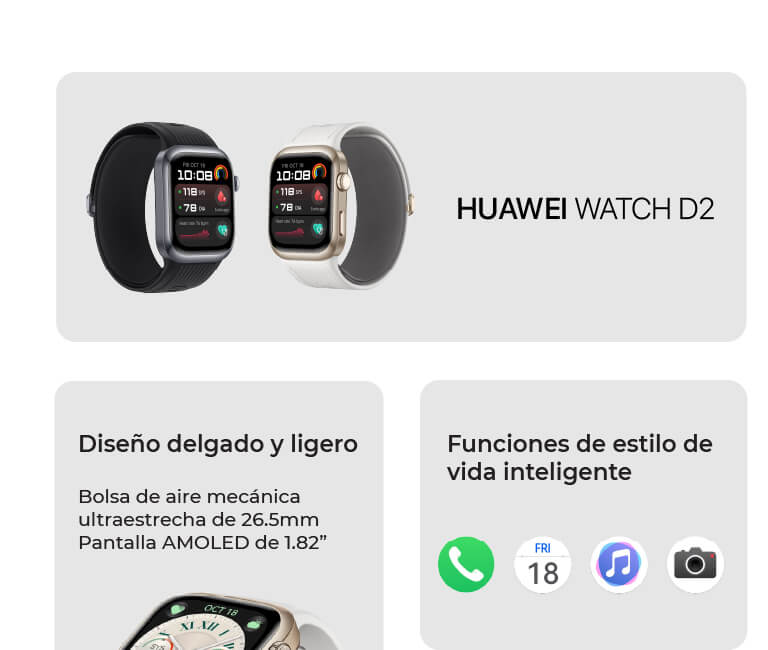 Huawei Watch D2 funciones de estilo de vida