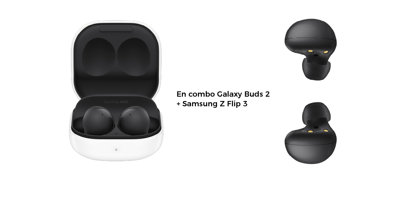 En combo Galaxy Buds 2 + Samsung Z Flip 3
