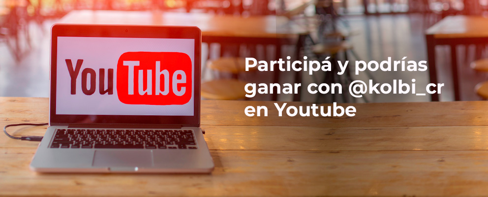 Participá y podrías ganar con kolbi.cr en YouTube