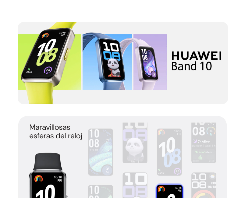 Huawei Band 10, maravillosas esferas del reloj
