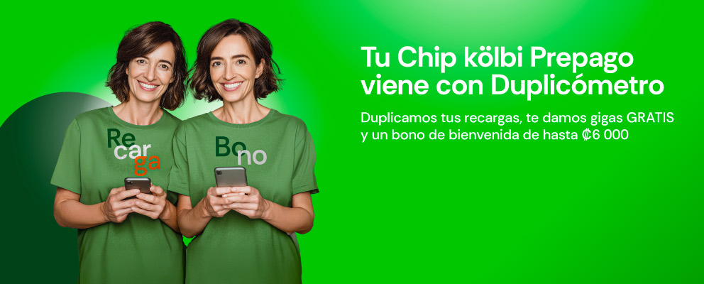 Tu Chip kölbi Prepago viene con Duplicómetro