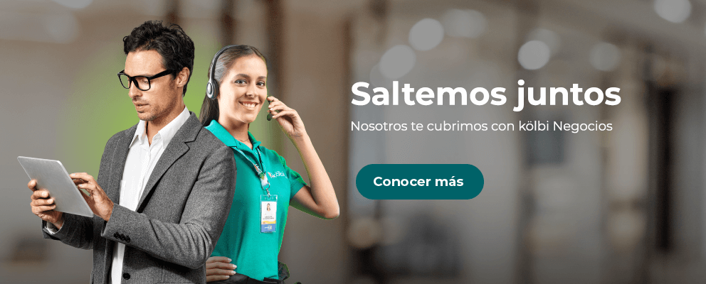 Saltemos juntos, nosotros te cubrimos con kölbi Negocios