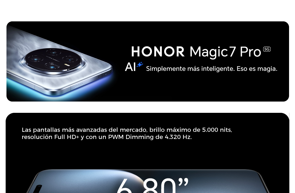 HONOR Magic 7 Pro simplemente más inteligente, eso es magia