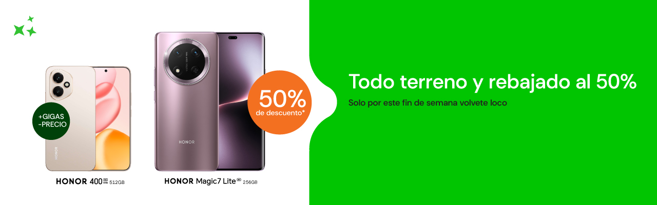 Todo terreno y rebajado al 50%, solo por este fin de semana