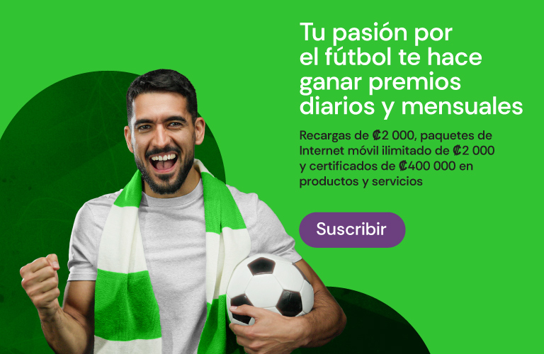 Tu pasión por el fútbol te hace ganar premios diarios y mensuales: recargas, paquetes de internet móvil y certificados de 400 000 colones