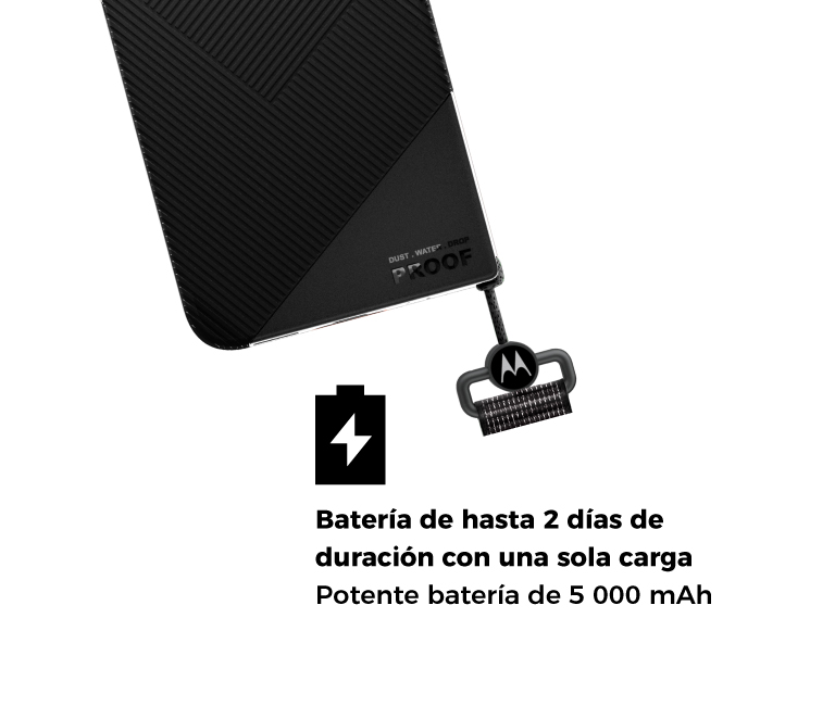 Batería de hasta 2 días de duración con una sola carga