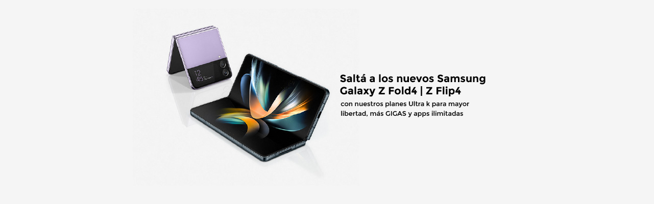 Saltá a un estilo único con los nuevos Galaxy Z Fold4 y Z Flip4, compralos acá