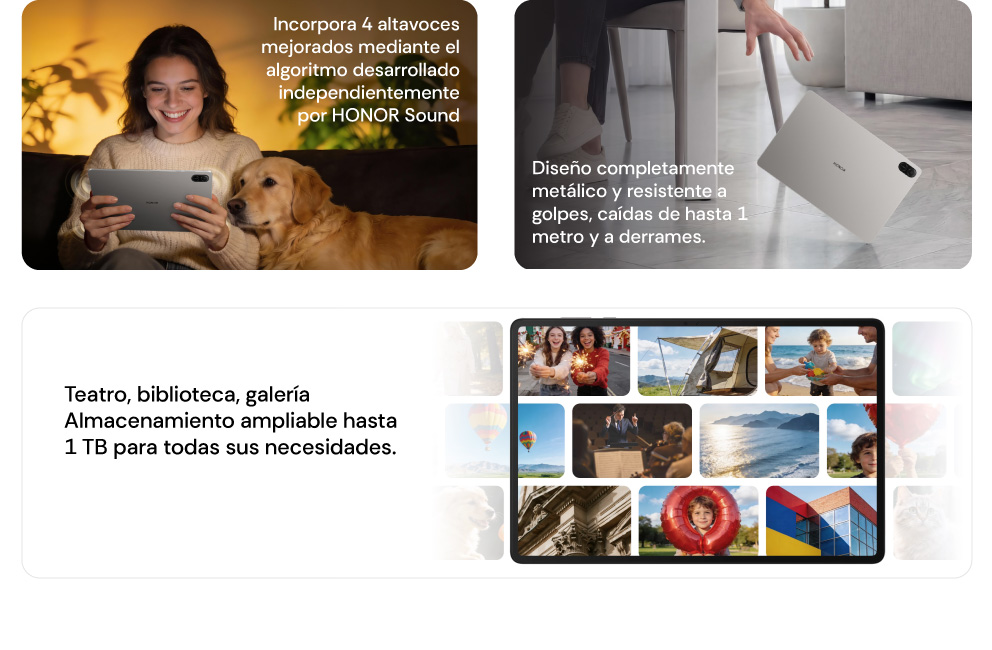 Diseño completamente metálico y resistente a golpes, caídas de hasta 1 metro y a derrames