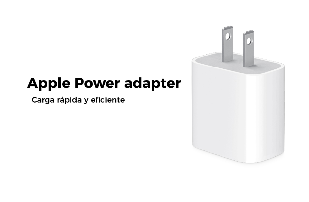 Apple Power adapter, carga rápida y eficiente