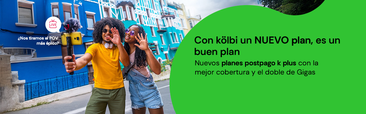 Nuevos planes postpago k plus con la mejor cobertura y el doble de Gigas