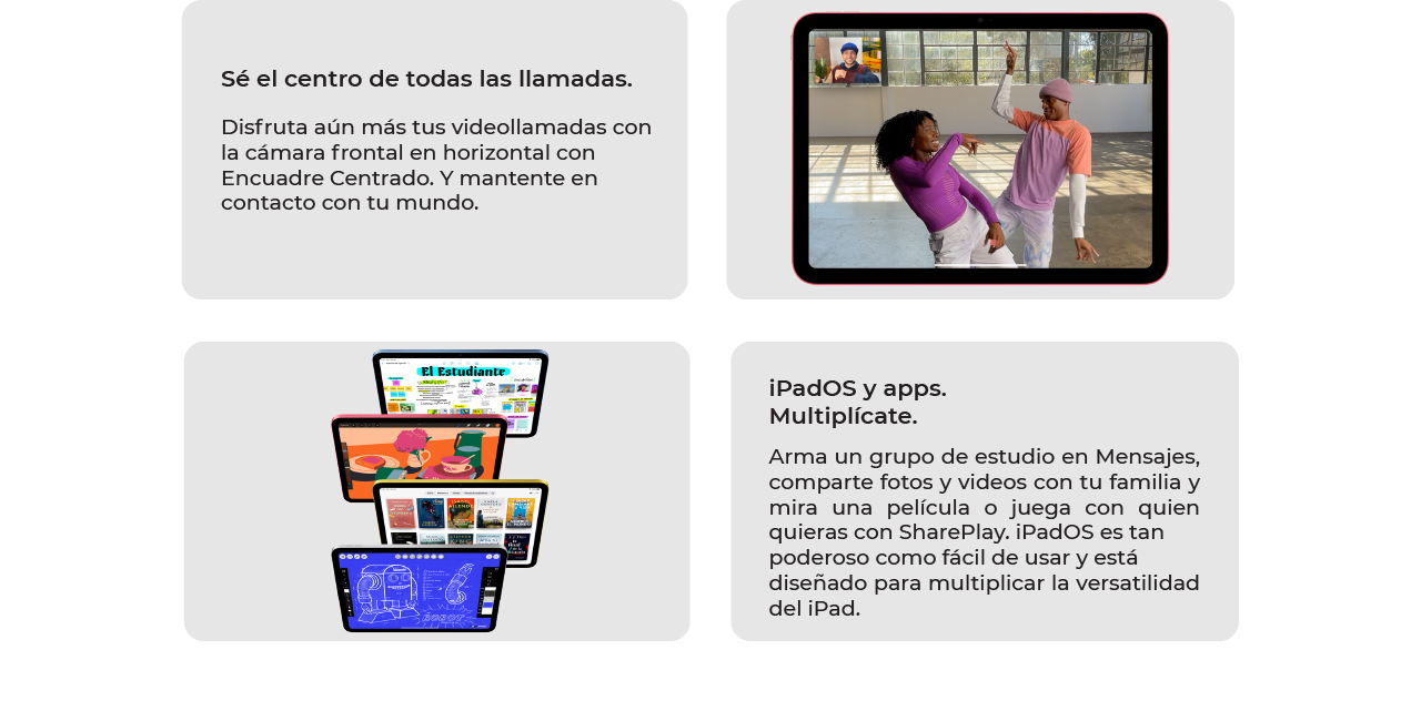 Sé el centro de todas las llamadas con la cámara frontal en horizontal