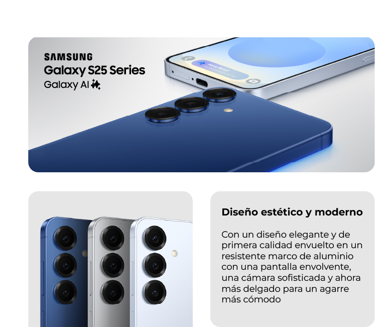 Samsung Galaxy S25 Series: diseño estético y moderno
