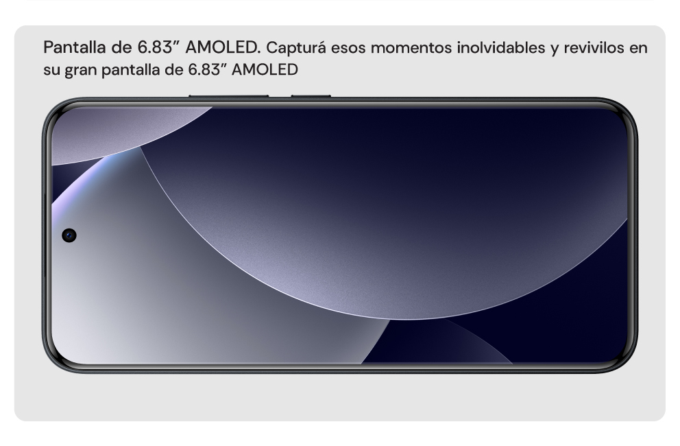Gran Pantalla de 6.83" AMOLED
