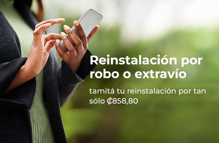 Reinstalación robo o extravío