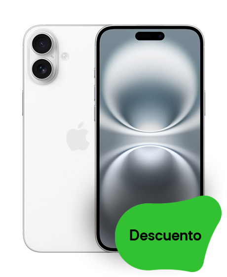 iPhone 16 vista frontal y trasera
