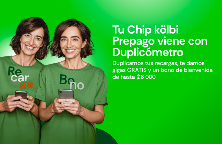 Tu Chip kölbi Prepago viene con Duplicómetro