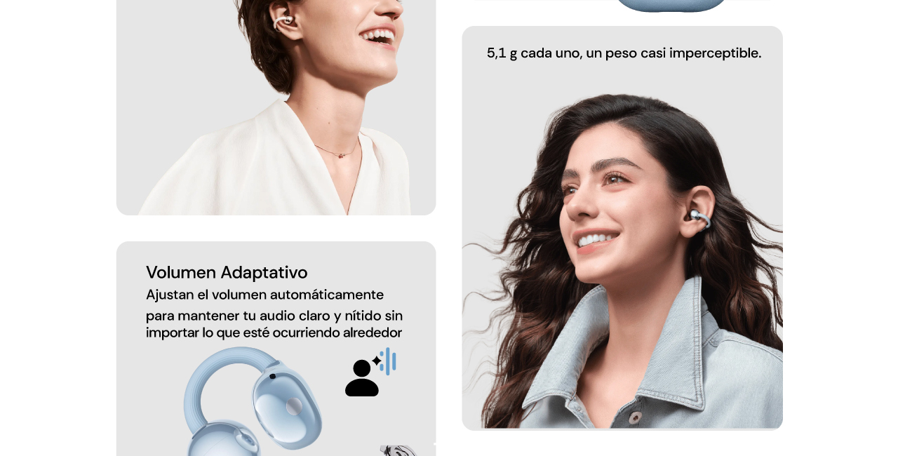 5,1 g cada uno, un peso casi imperceptible