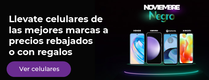Llevate celulares de las mejores marcas a precios rebajados o con regalos