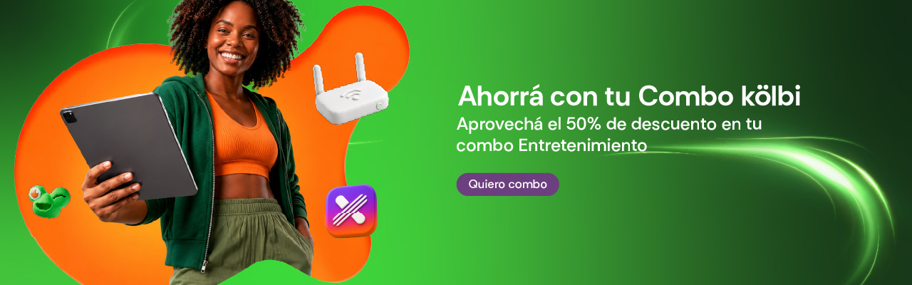 Solicitá tu combo kölbi, dejanos tus datos y pronto disfrutarás de más beneficios y descuentos