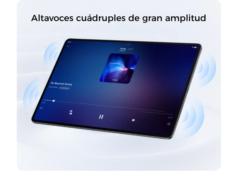 Pad X8a con altavoces cuádruples de gran amplitud