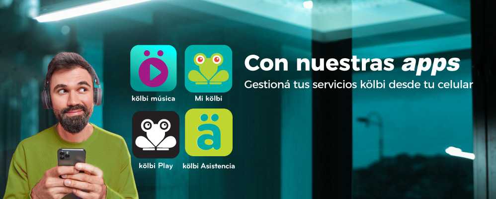 Con nuestras apps gestioná tus servicios kölbi desde tu celular