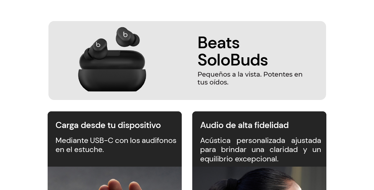 Beats Solo Buds, pequeños a la vista, potentes en tus oídos
