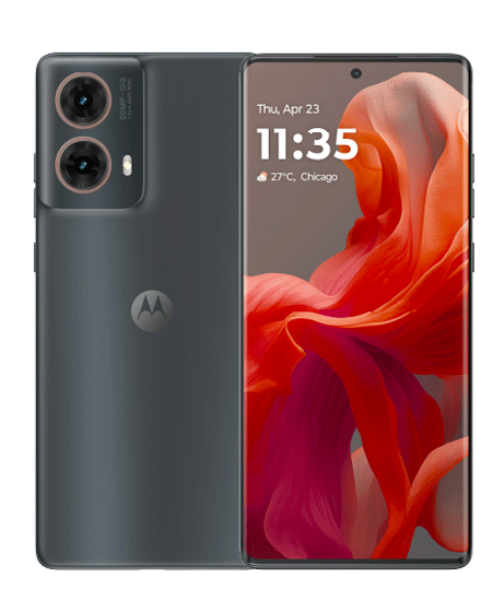 Motorola moto g85 vista frontal y trasera