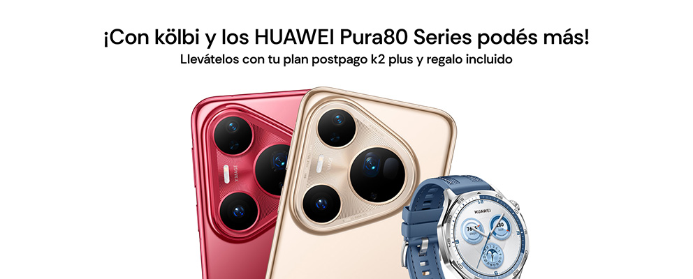 ¡Con kölbi y los HUAWEI Pura80 Series podés más!
