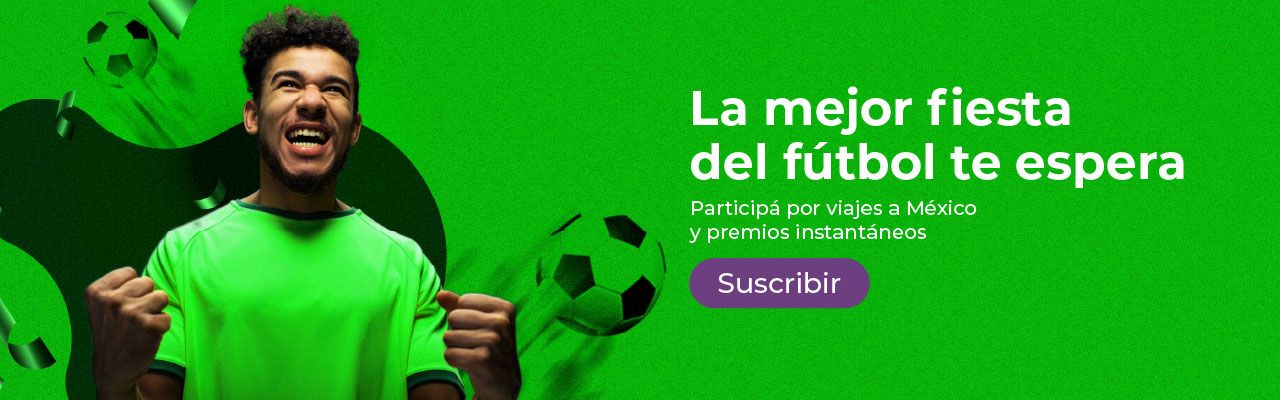 La mejor fiesta del fútbol te espera: participá por viajes a México y premios instantáneos