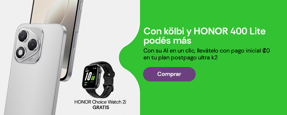 Con kölbi y HONOR 400 Lite podés más con su AI en un clic