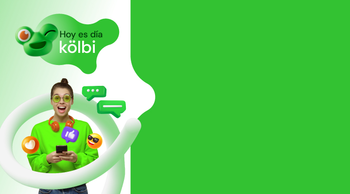 Hoy es día kölbi, triplicamos tus recargas a partir de 1.000 coolones