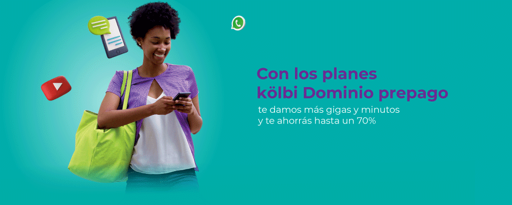 Con los planes Dominio Prepago es fácil