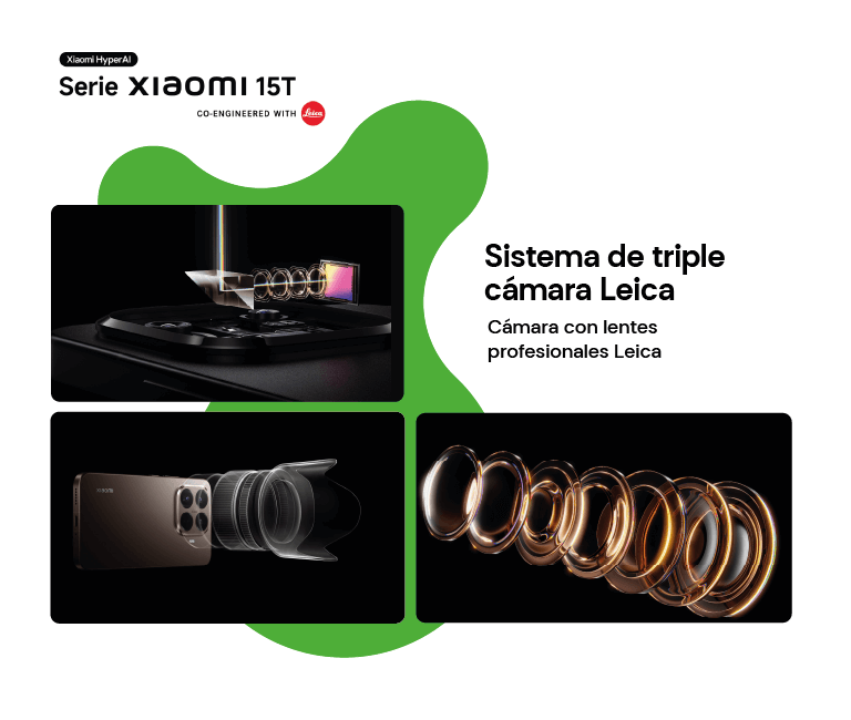 Xiaomi 15T, sistema de triple cámara Leica