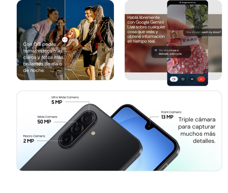 Triple cámara para capturar muchos más detalles