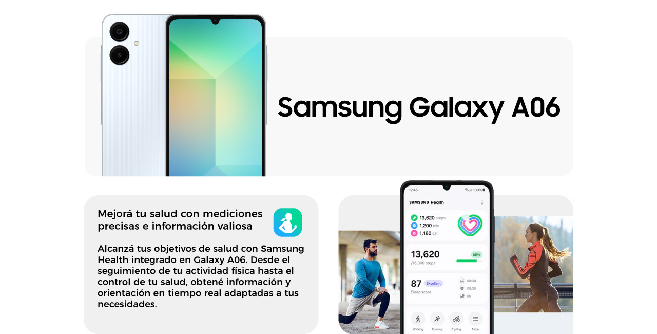 Samsung Galaxy A06: mejorá tu salud con mediciones precisas e información valiosa