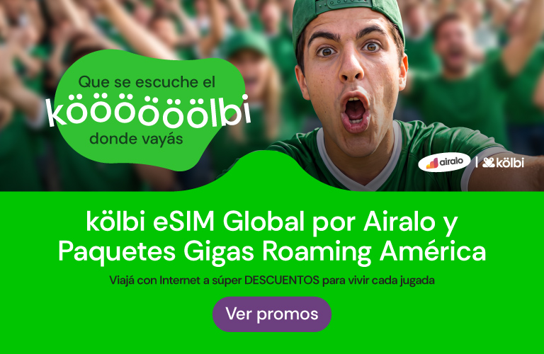 kölbi eSIM Global por Airalo y Paquetes Gigas Roaming América