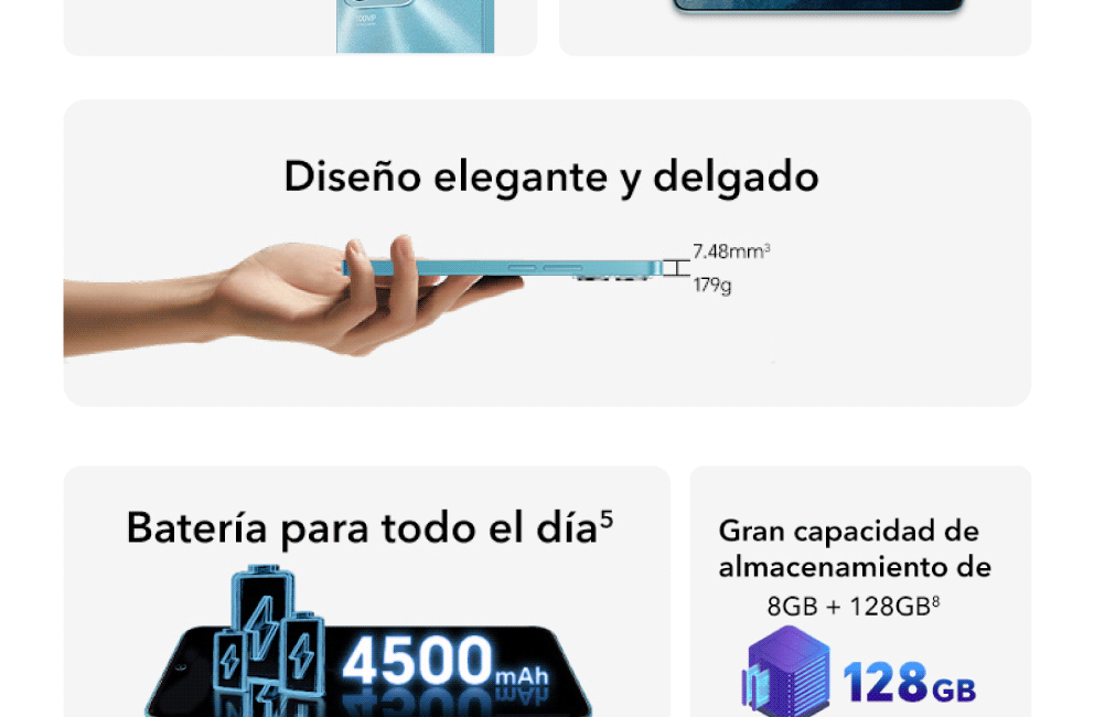 HONOR X8A, diseño elegante, con una batería para todo el día y gran capacidad de almacenamiento