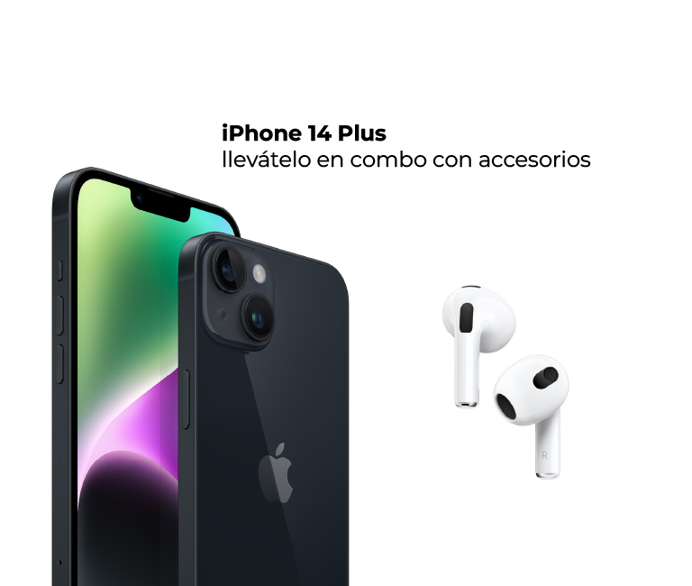 iPhone 14 Plus llevátelo en combo con accesorios
