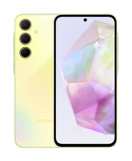 Samsung A55 vista frontal y trasera