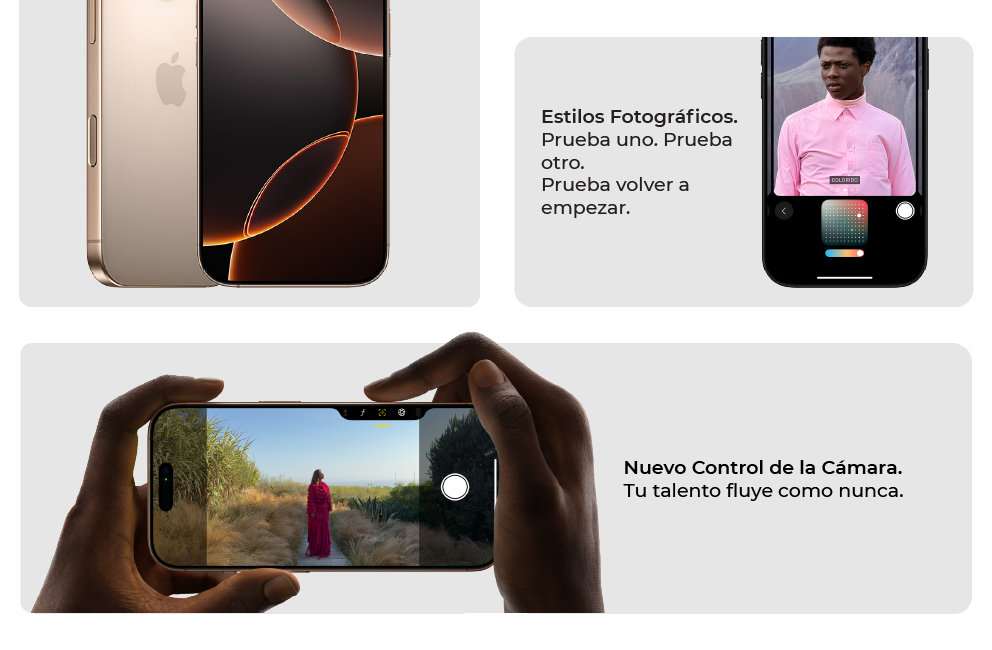 iPhone 16 Pro Max con nuevo control de la cámara