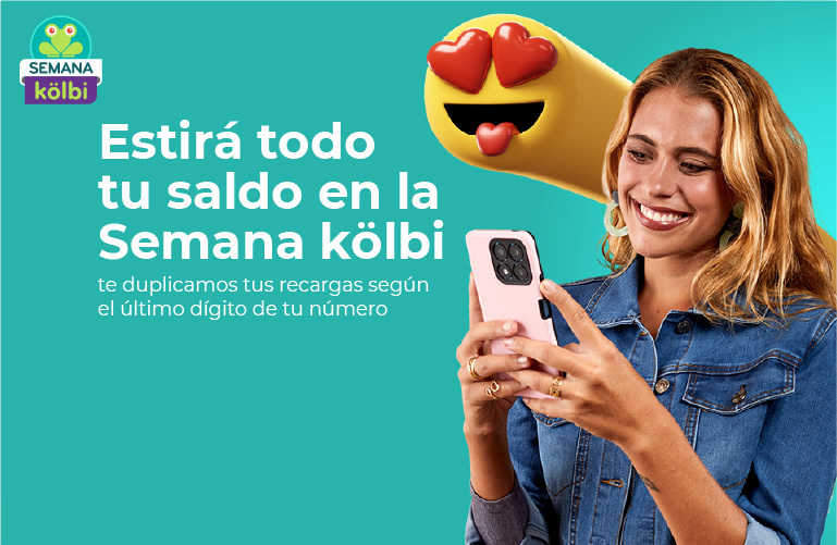 Recargá tu kölbi prepago! Con tus recargas mantenés tu servicio activo y disponibles para llamadas, mensajes y navegar en Internet. Recargar